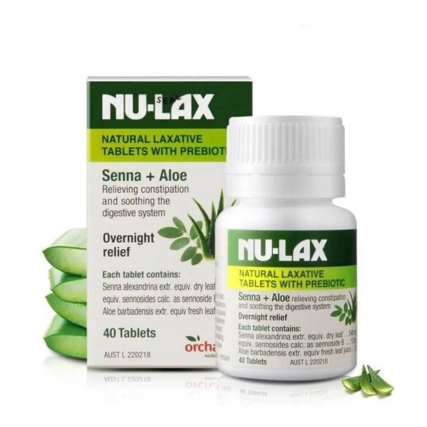$58樽。2樽起$50樽。澳洲NU-LAX乐康片 改善便秘果蔬潤腸片 [40粒]