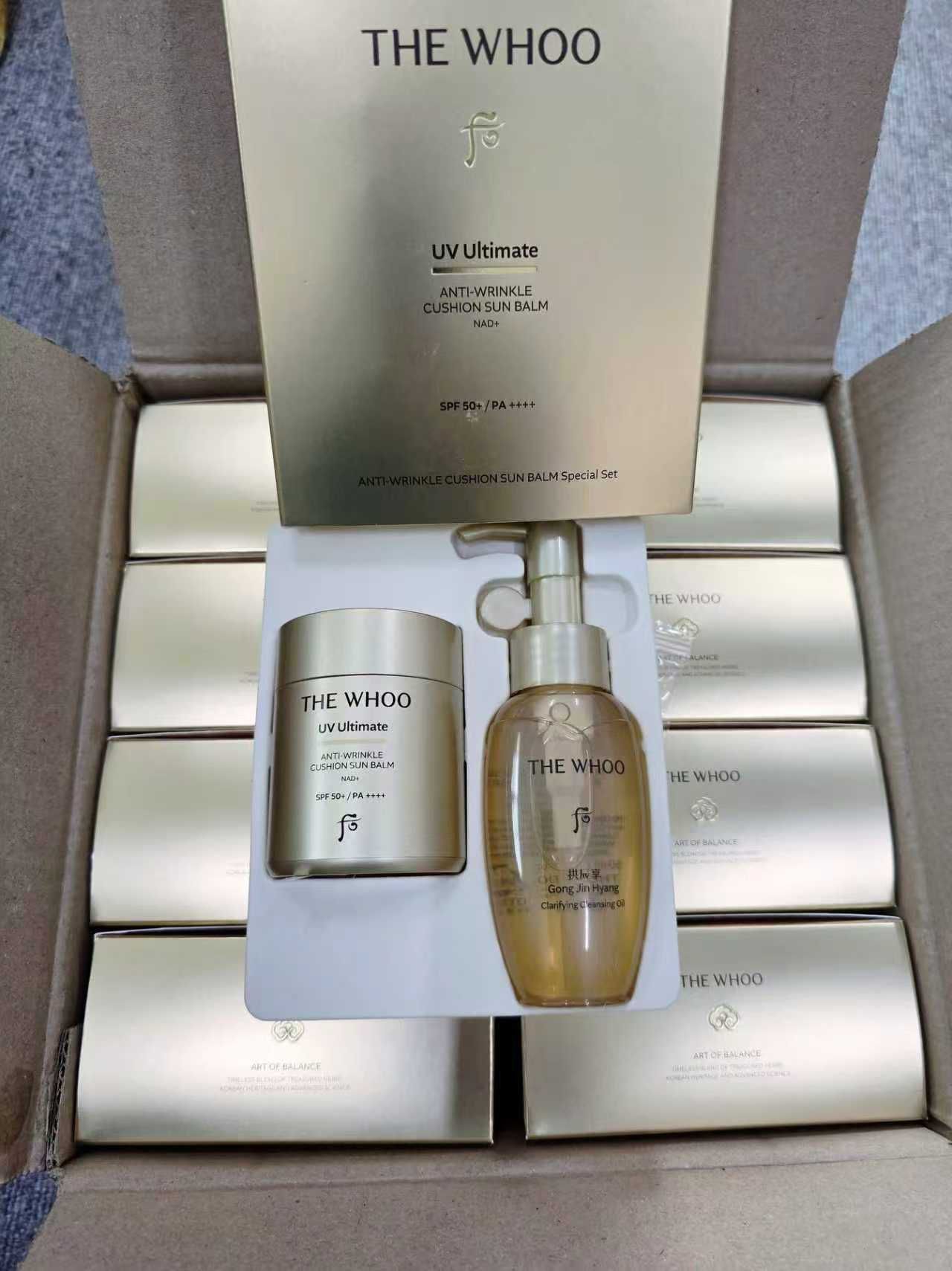 韩国🇰🇷Whoo后 拱辰享抗皺气墊防晒蜜粉套  （8月限量套） 新款