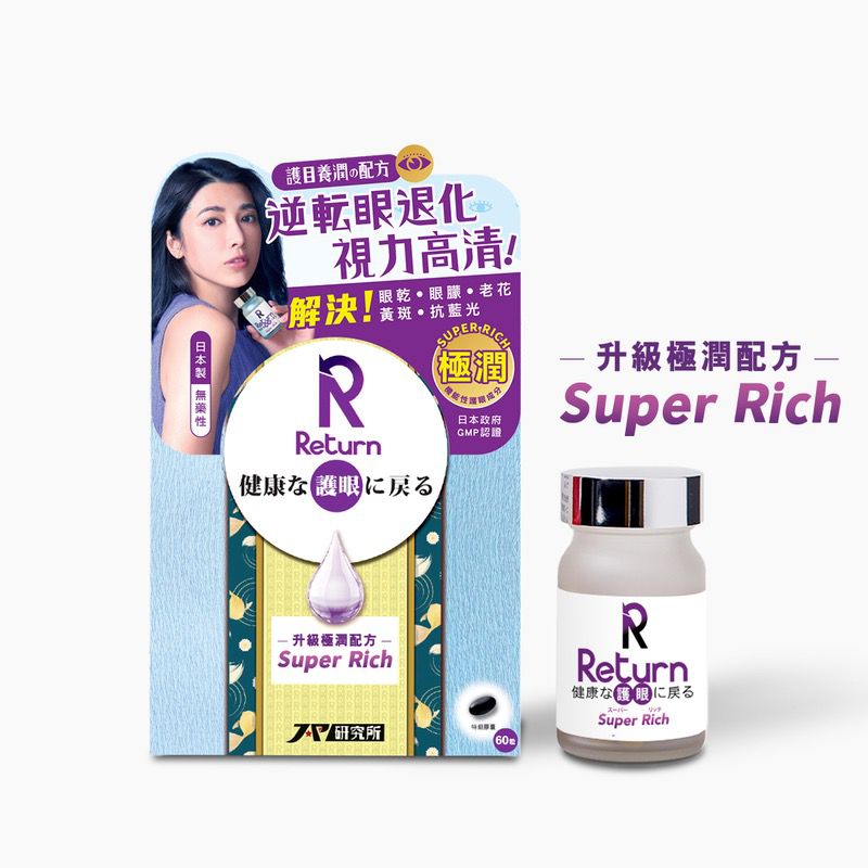 $288樽。2樽起$278樽。Return回本護眼養潤配方(極潤) 60粒