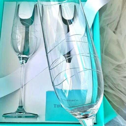 Tiffany韻律香檳杯/红酒杯🍷对杯礼盒装
