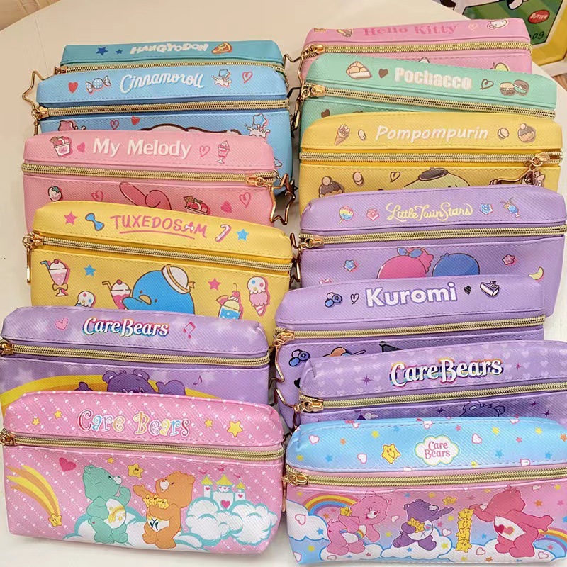2只$68。🎀 Sanrio 卡通拉链筆袋 / 化妝袋 🎀