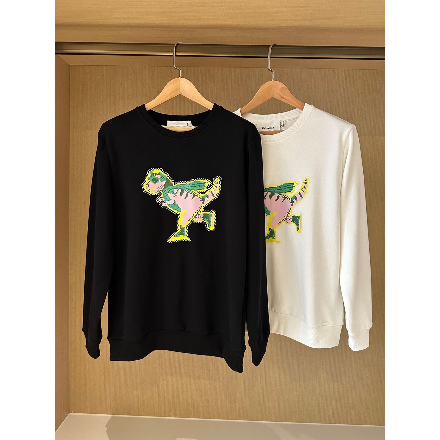 $198件。2件起$188件。COACH蔻馳新款恐龍衛衣