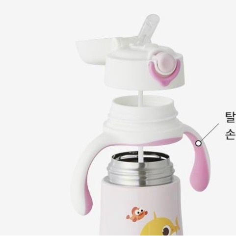 韓國Babyshark兒童吸管保溫壺 250ml2色選擇: 藍 /粉紅