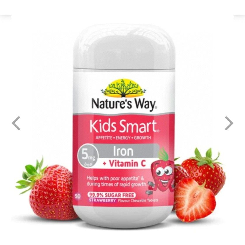 $68/1。2件起$62/1。Nature’sWay佳思敏兒童鐵片