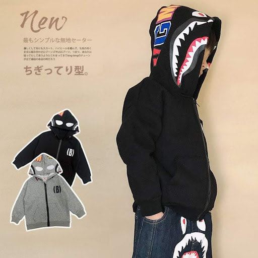 外贸童装日系童装潮牌21秋冬新款有加绒有帽衛衣100至160cm＄138/1