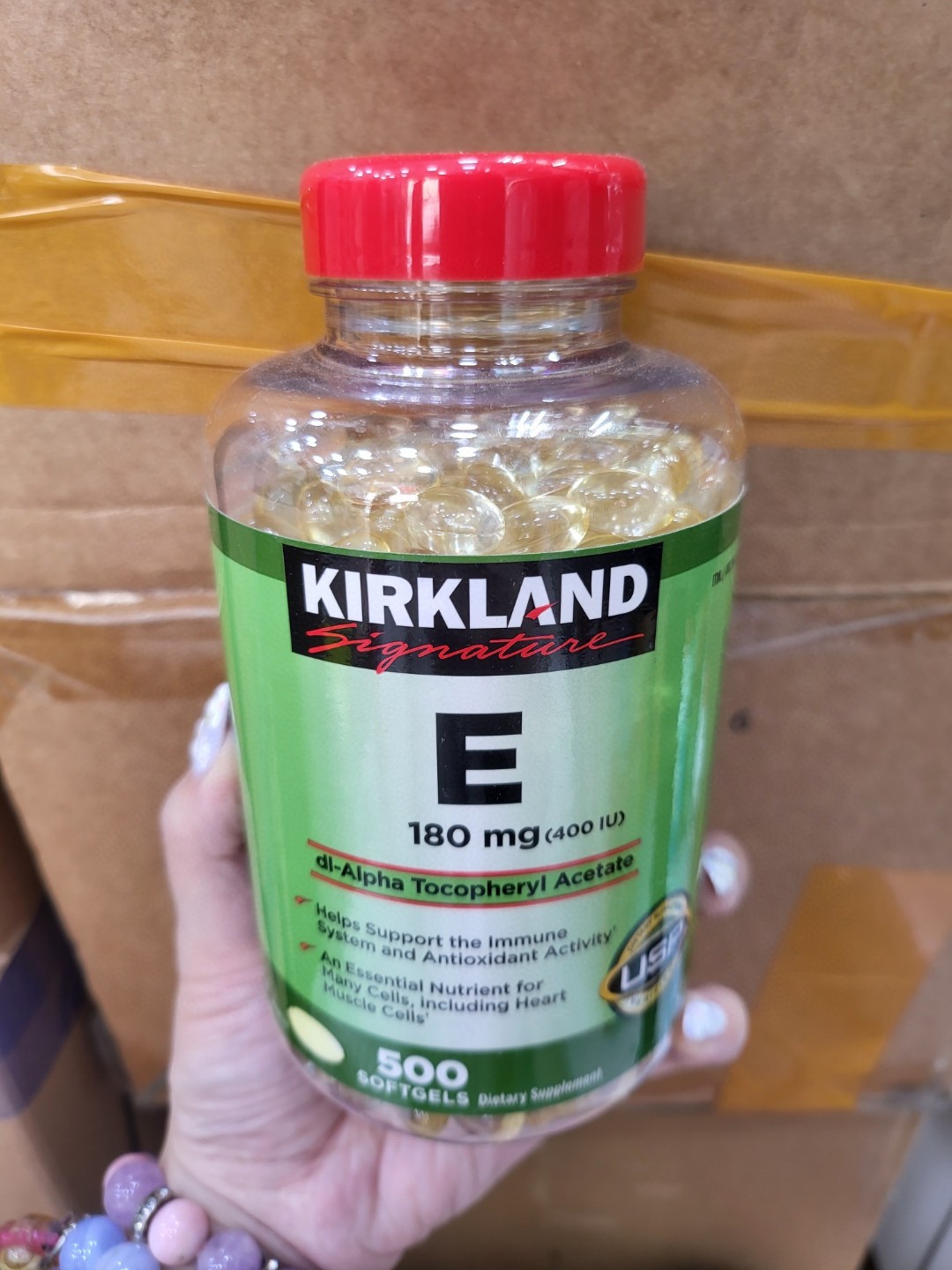 🇺🇸美国Kirkland💚维生素E精華软胶囊400IU，500粒💚