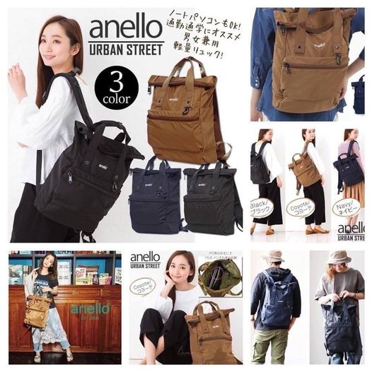 $98/1。2件起$88/1。 日系Anello urban street 前折式防水背囊