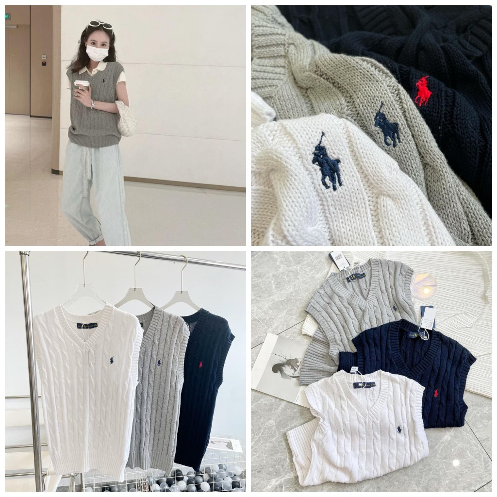 $155件。2件起$145件。Polo Ralph Lauren女裝V領針織背心