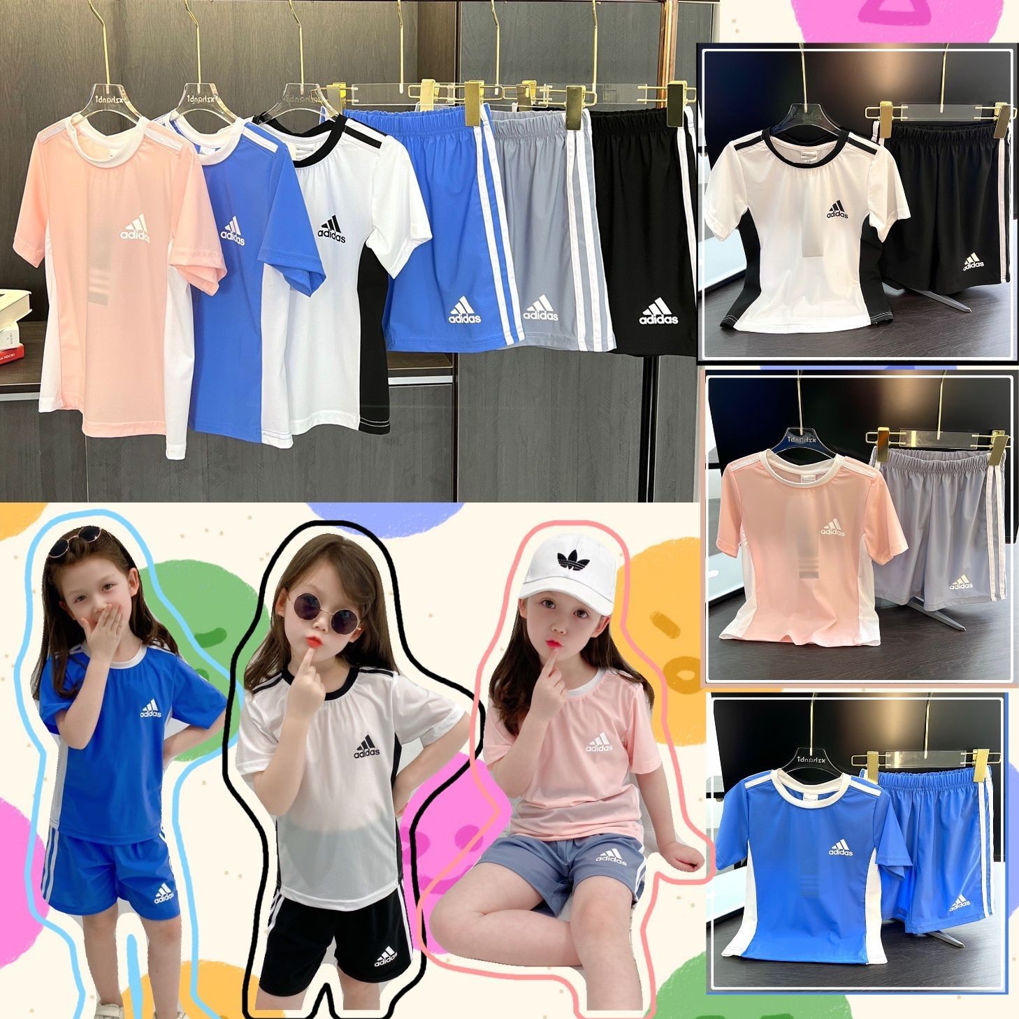 $98套。2套起$88套。AD小童速乾運動套裝👧🏻👦🏻