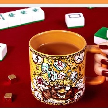 恭贺新禧🧧創意个性四喜麻将陶瓷水杯马克杯礼盒$89/组4组起$8O组