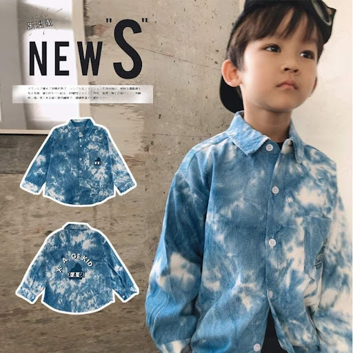 外贸日系潮牌童装秋装男童牛仔衬衫100-160cm$128/1