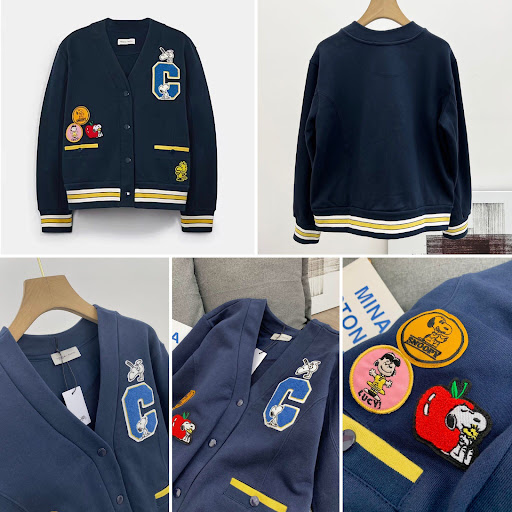 $268Coach x Peanuts 校園風繡章運動外套