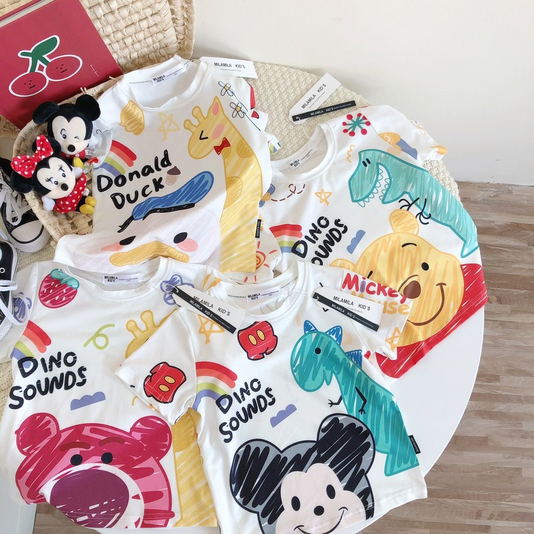 $4O件。2件起$35件。可混。兒童卡通短䄂纯棉Tee..