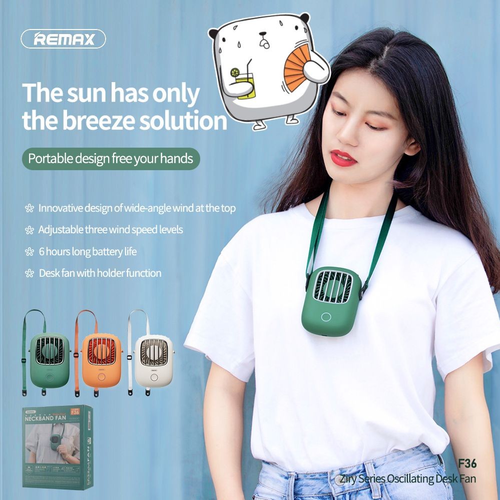 $78個。2個起$68個。REMAX F36 掛頸便攜式小風扇🌬️