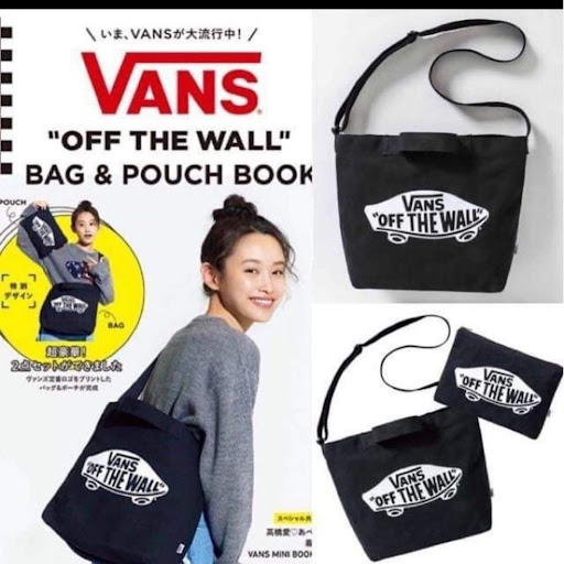 $78日本杂志附录 VANS Tote bag 一套2件 (不连杂志）