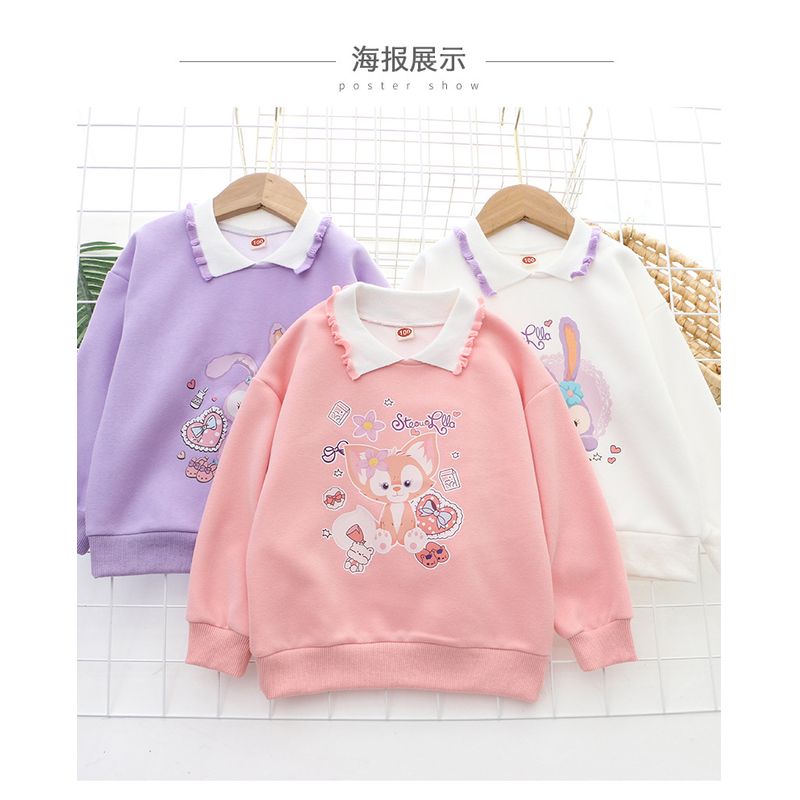 $8O件。2件起$7O件。女童秋冬纯棉卡通卫衣
