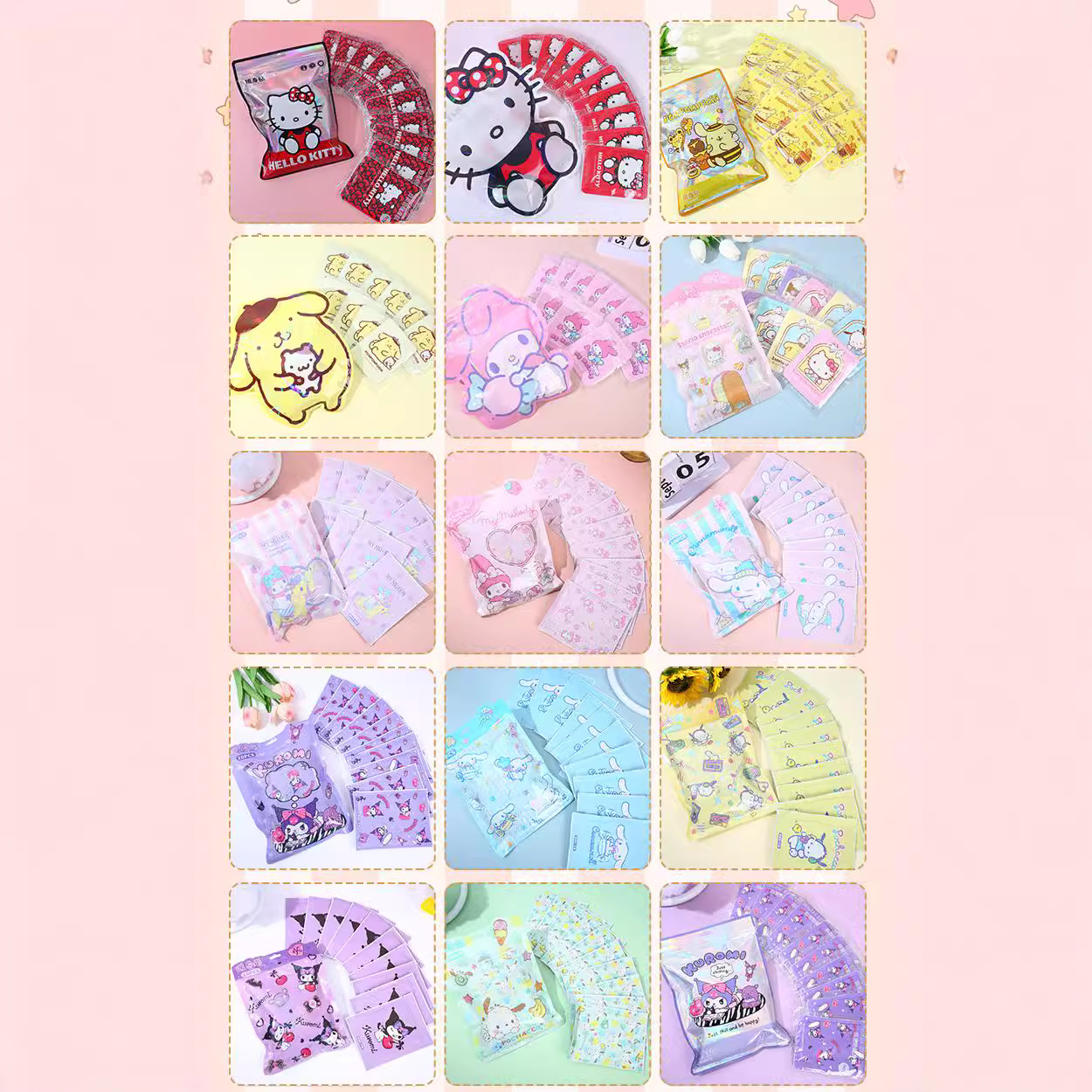 $38包10入。2包起$28包。SANRIO 正版可愛暖暖貼（1包10入)