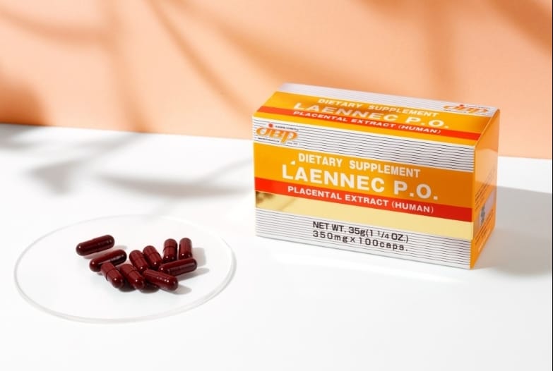 $1750盒100粒。💊日本🇯🇵LANENEC萊乃康人胎素膠囊JBP生產貴婦版保肝護肝美思滿胎盤素膠囊（橙盒）