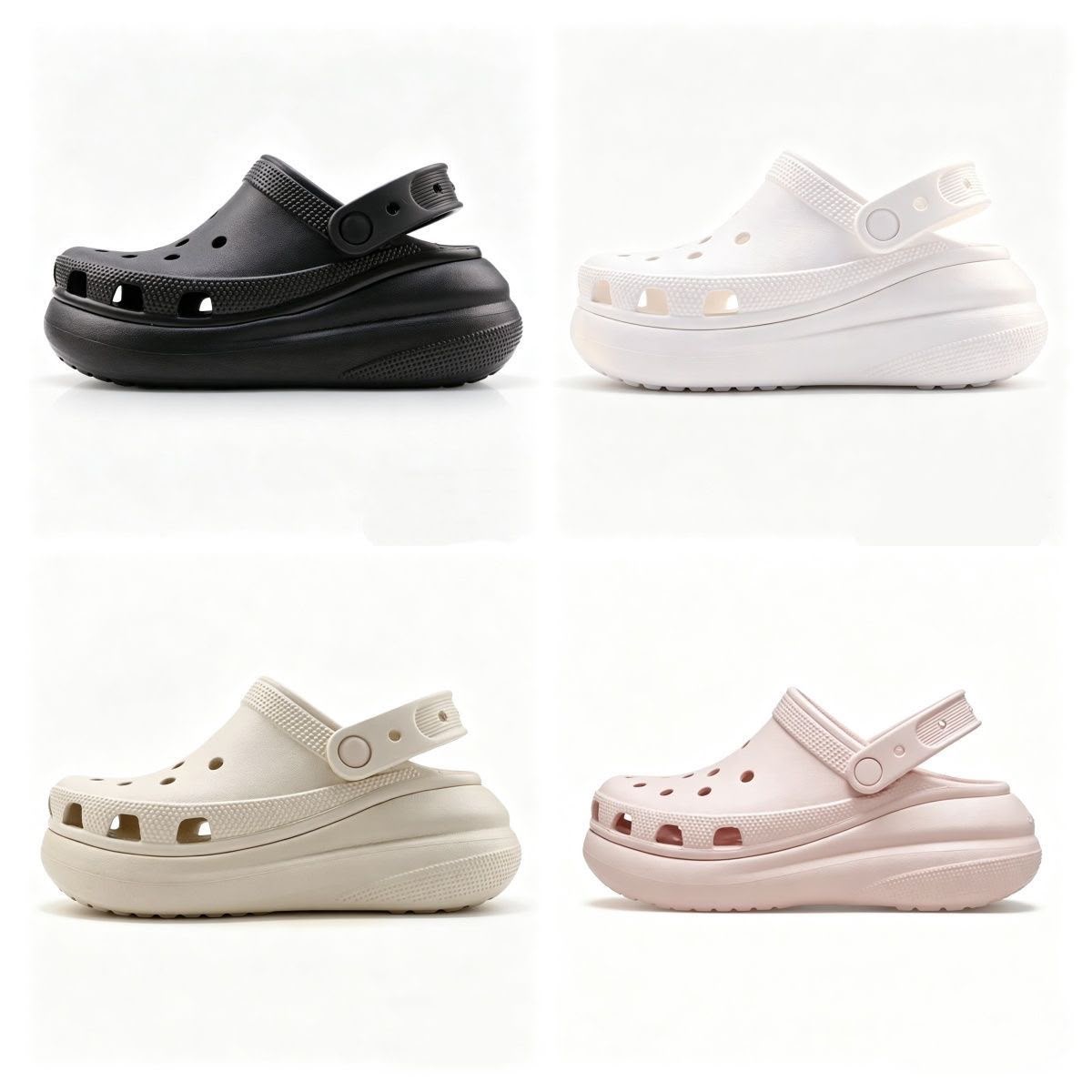 $98對、2對起$88對、Cro泡芙款洞洞鞋