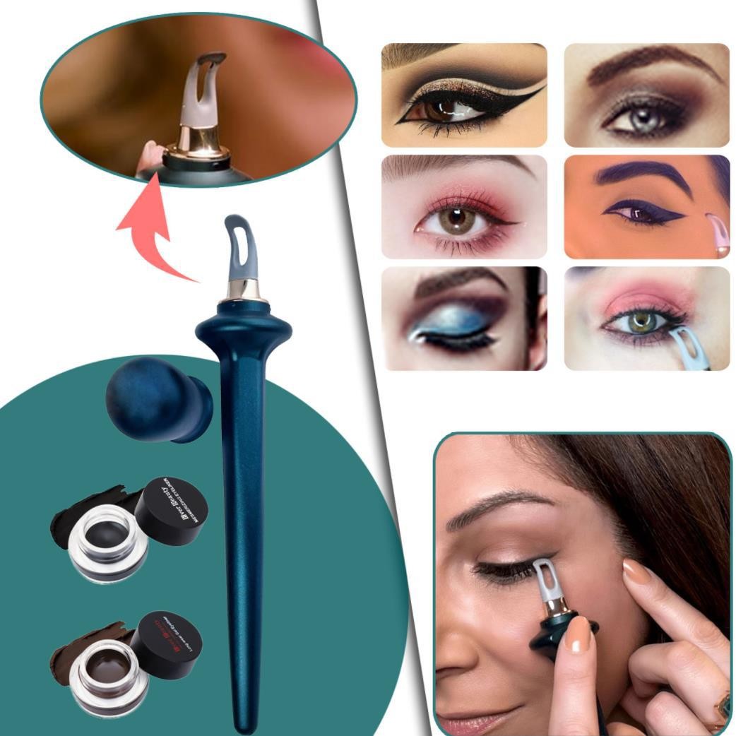 $68套(筆 + 眼線膏)。另配眼$18@1。Amazon 熱爆歐美新款硅膠眼線筆Hyper Easy No-Skip Eyeliner 3D眼線硅膠刷筆