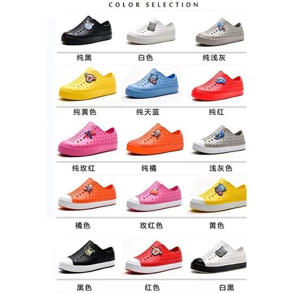 $6O對。2對起$5O對。夏季洞洞鞋兒童男女沙灘涼鞋包頭透氣防滑軟底韓版雨鞋