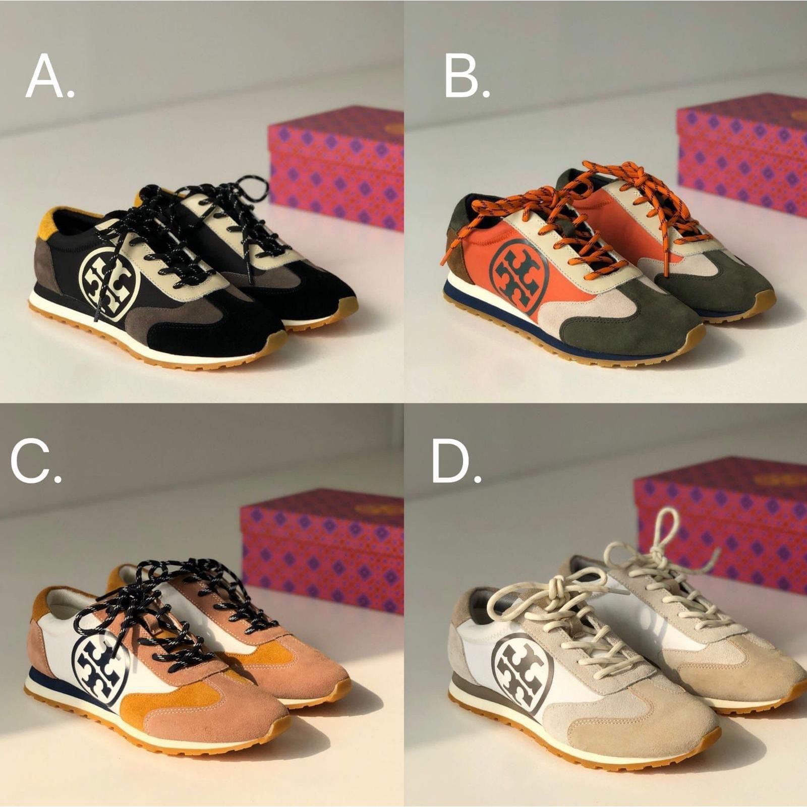 $480對Tory Burch TB TORY SNEAKER 拼接休閒鞋