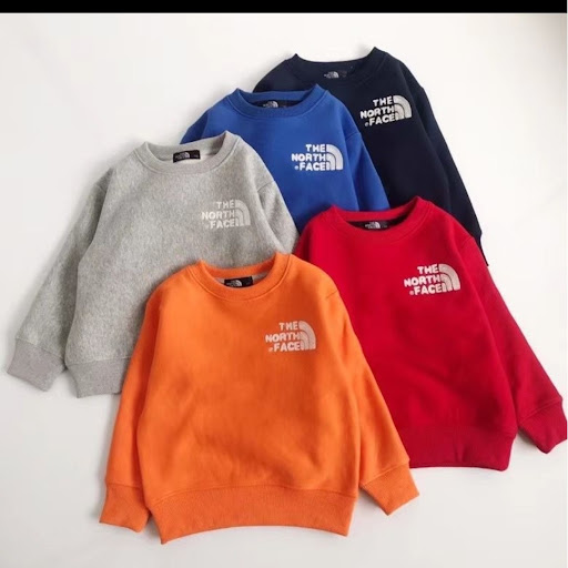 The North Face 刺繡加絨兒童衛衣$110/I2件起$99/1