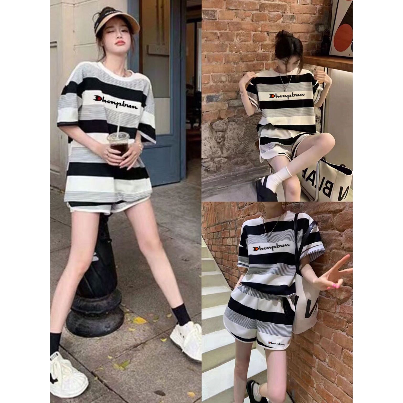 $188套。Champion 🏆條紋套裝