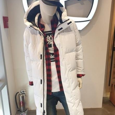 Timberland韓國系列長款羽絨褸