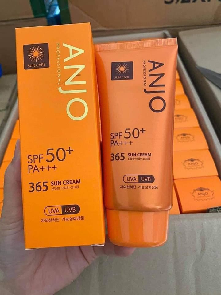 $110套4支韓國ANJO 365 美肌UV防曬霜 SPF50+ PA+++ 70g (一套4支)