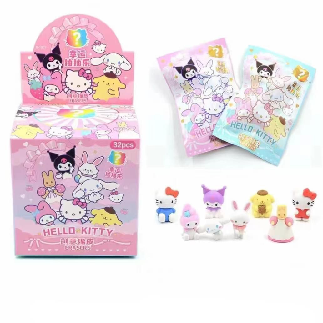 $78盒32入。2盒起$68盒。卡通盲袋3D可組裝膠擦