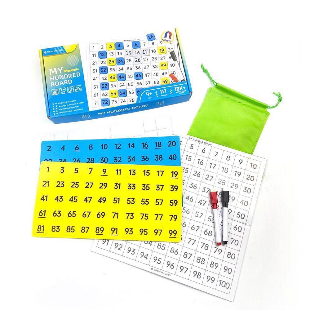 $69盒。2盒起$60盒。早教系列 My Magnetic Hundred Board 数学百数板