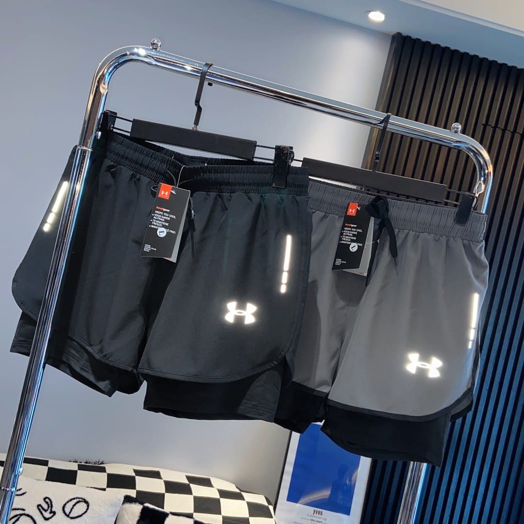 $158/1。2件起$150/1。Under Armour 夏季假兩件運動速乾短褲經典速乾面料