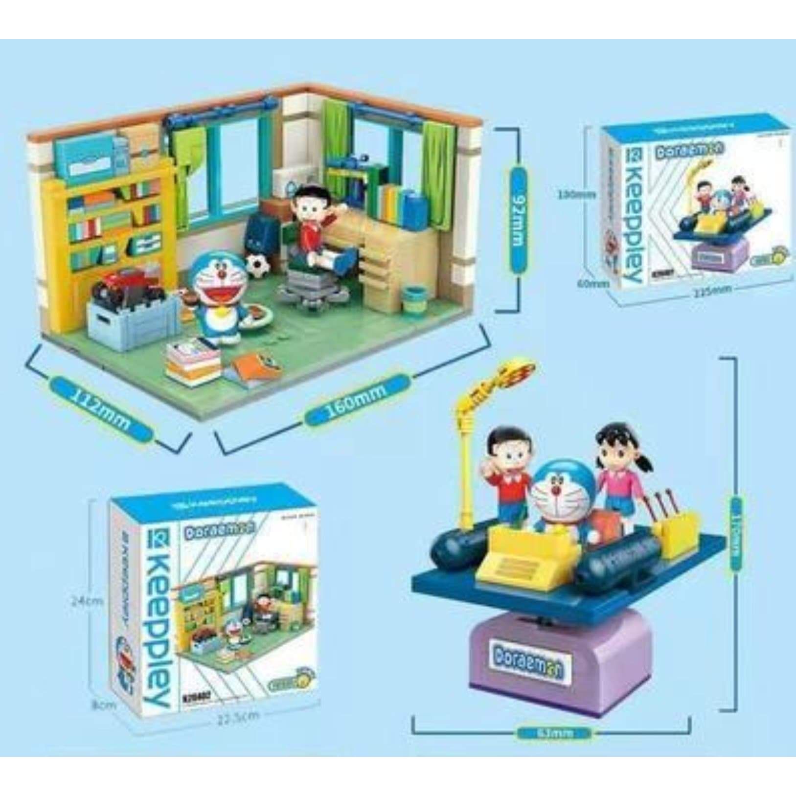 $98至$128.多啦A夢系列DIY 動動手積木