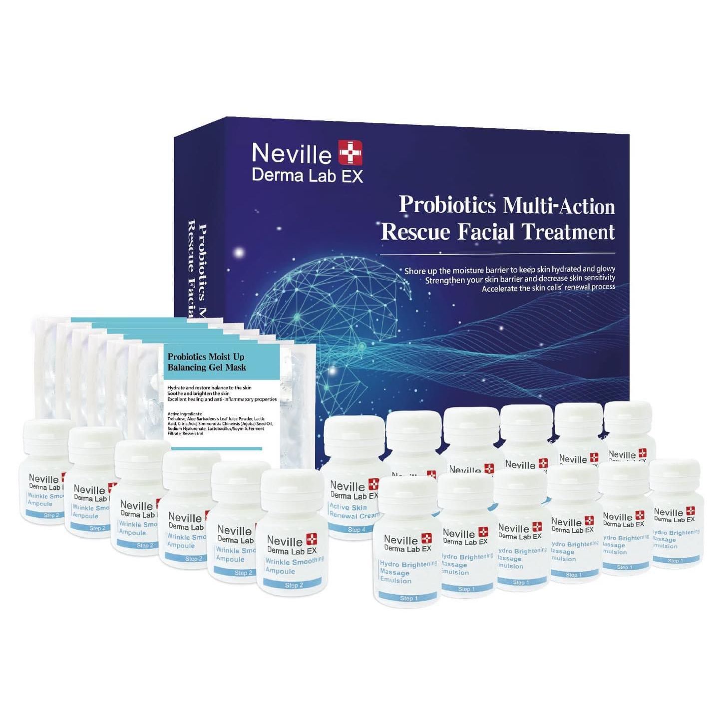 $228套。Neville Derma Lab EX益生菌多元急救煥膚疗程 >>1盒做6次