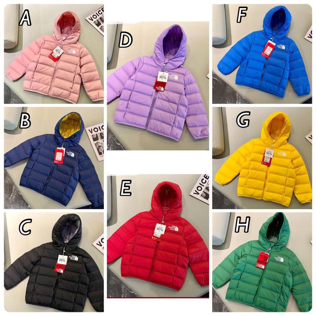 $180件。The North Face 90%白鴨絨中大童羽絨