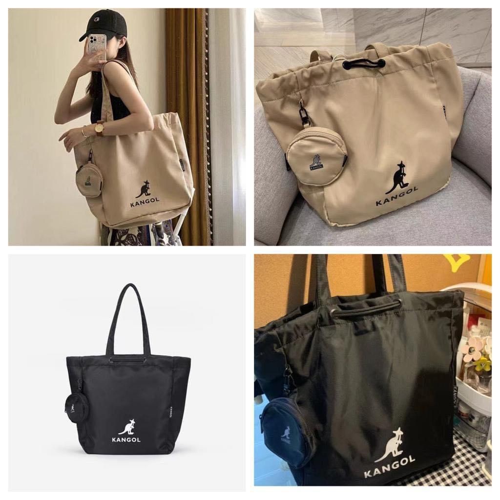 $128/1。2件起$118/1。 韓國🇰🇷kangol手提袋 Tote Bag附送散子包