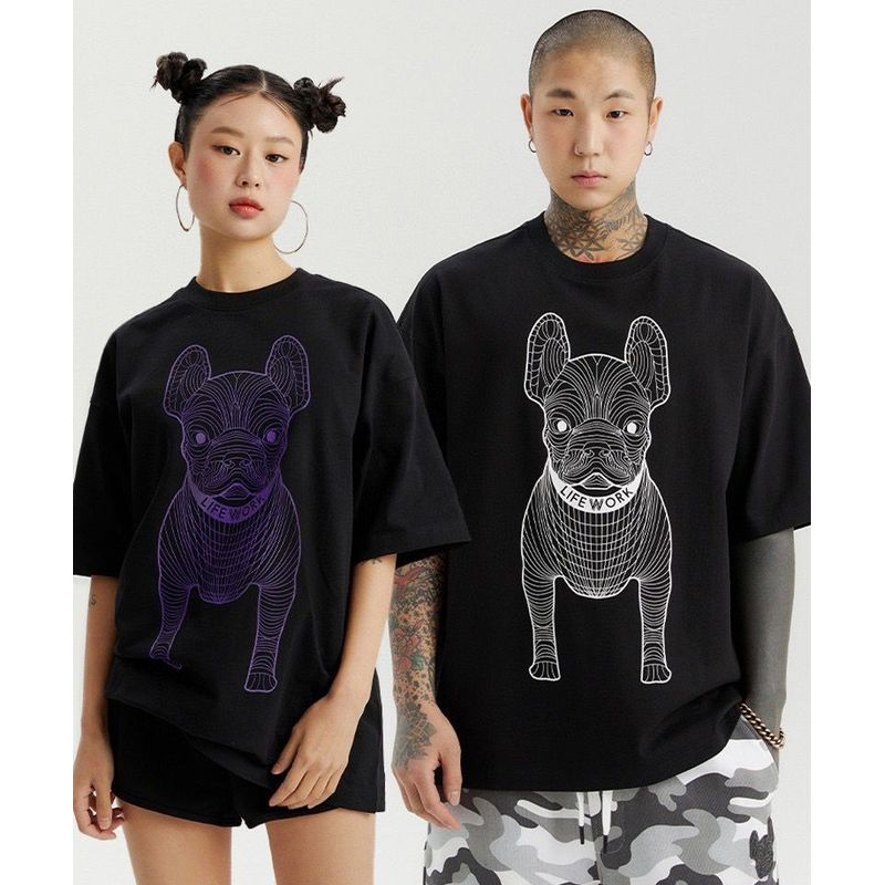 $135件。2件起$128件。韓國Lifework狗狗T-shirt