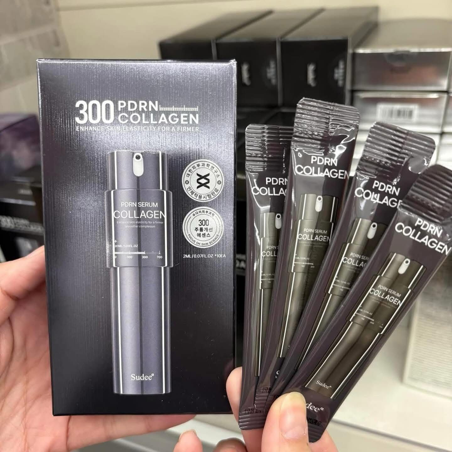 $68盒10條。2條起$65盒。Sudee 300血清膠原蛋白精華液