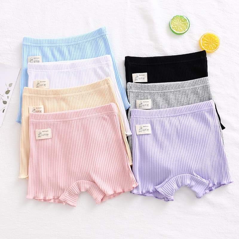 $65套5件(可混色)純棉女童3分防走光安全打底褲