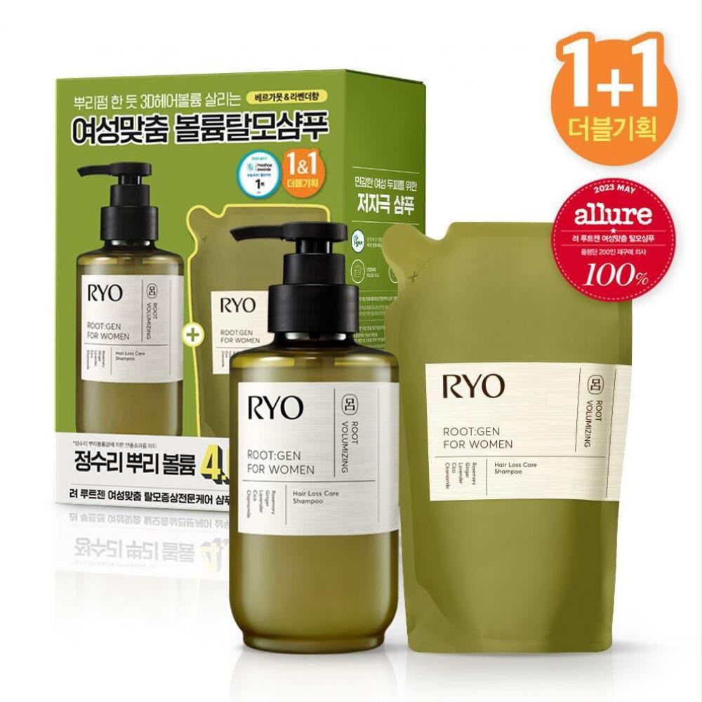 $158套。2套起$148套。呂RYO女性專用防脫髮洗頭水 353ml + 353ml refill = 706ml