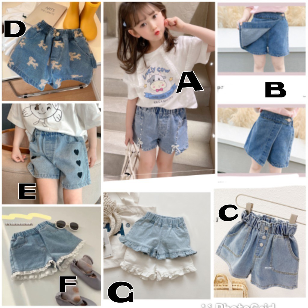A至G款$7O至$85女兒牛仔短褲