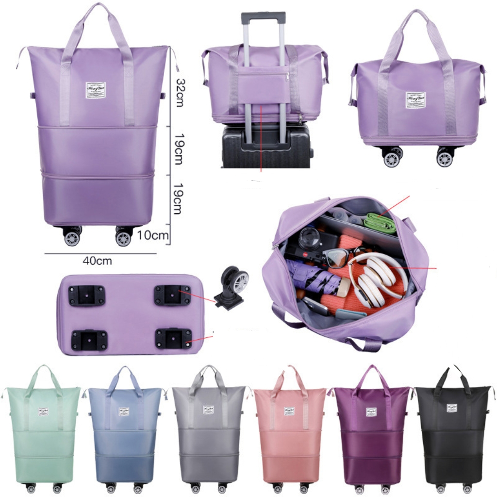 $55件。2件起$50件。(工厂直出)🧳多功能可伸缩万向轮旅行包