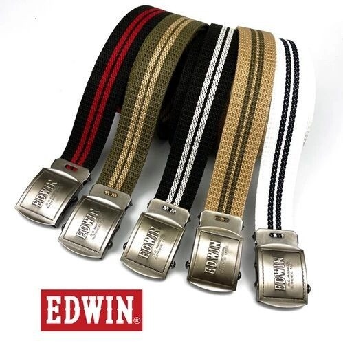 $138/1。2條起$128/1。EDWIN 5色扭扣布腰带日本制🇯🇵 《2022 新作品》