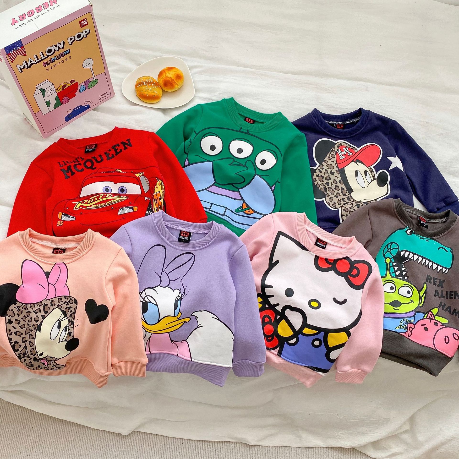 $75件。2件起$7O件。日單babydoll卡通衛衣