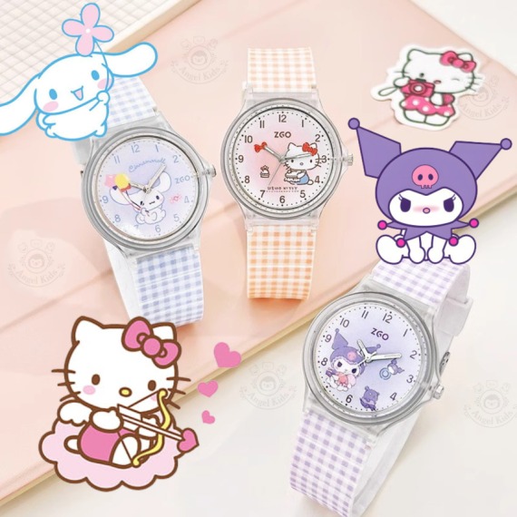 $118件，2件起$108件,⌚💖【Sanrio 格仔表带儿童石英手表】
